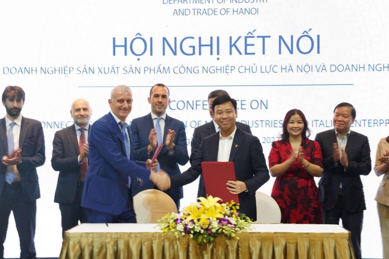 SPCNCL Hà Nội: HAMI tổ chức Hội nghị kết nối doanh nghiệp sản xuất sản phẩm công nghiệp chủ lực thành phố Hà Nội với Doanh nghiệp Italia