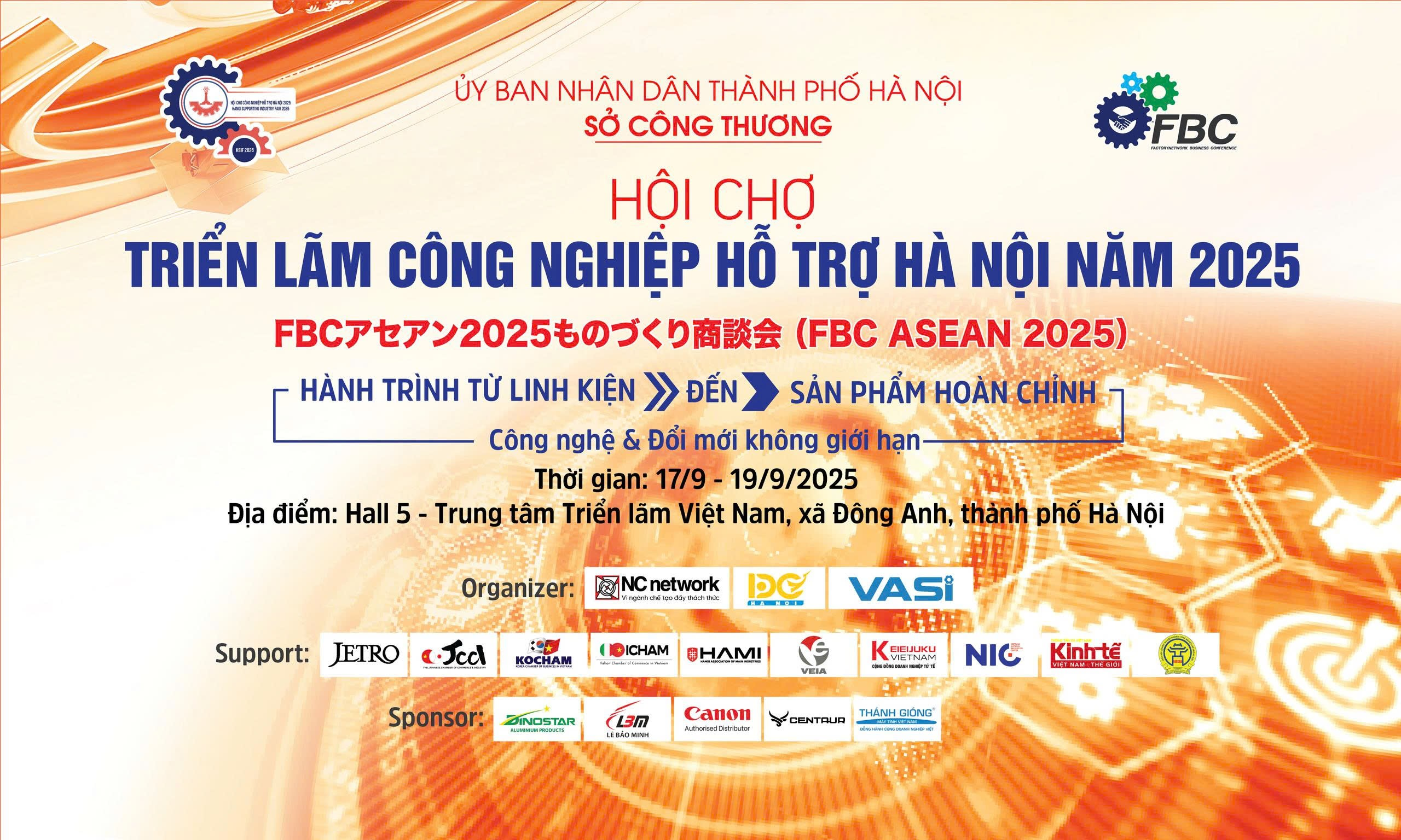 SPCNCL Hà Nội: HỘI CHỢ TRIỂN LÃM  CÔNG NGHIỆP HỖ TRỢ HÀ NỘI NĂM 2025